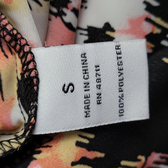 Ophelia Roe Multicolor Abstract Light Weight Tunic Tank Top S - Picture 6 of 7